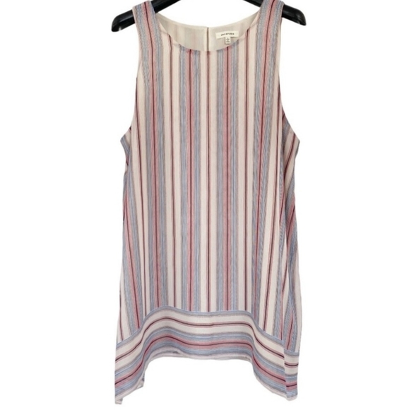 Max Studio Tops - MAX STUDIO striped sleeveless swing trapeze tank blouse